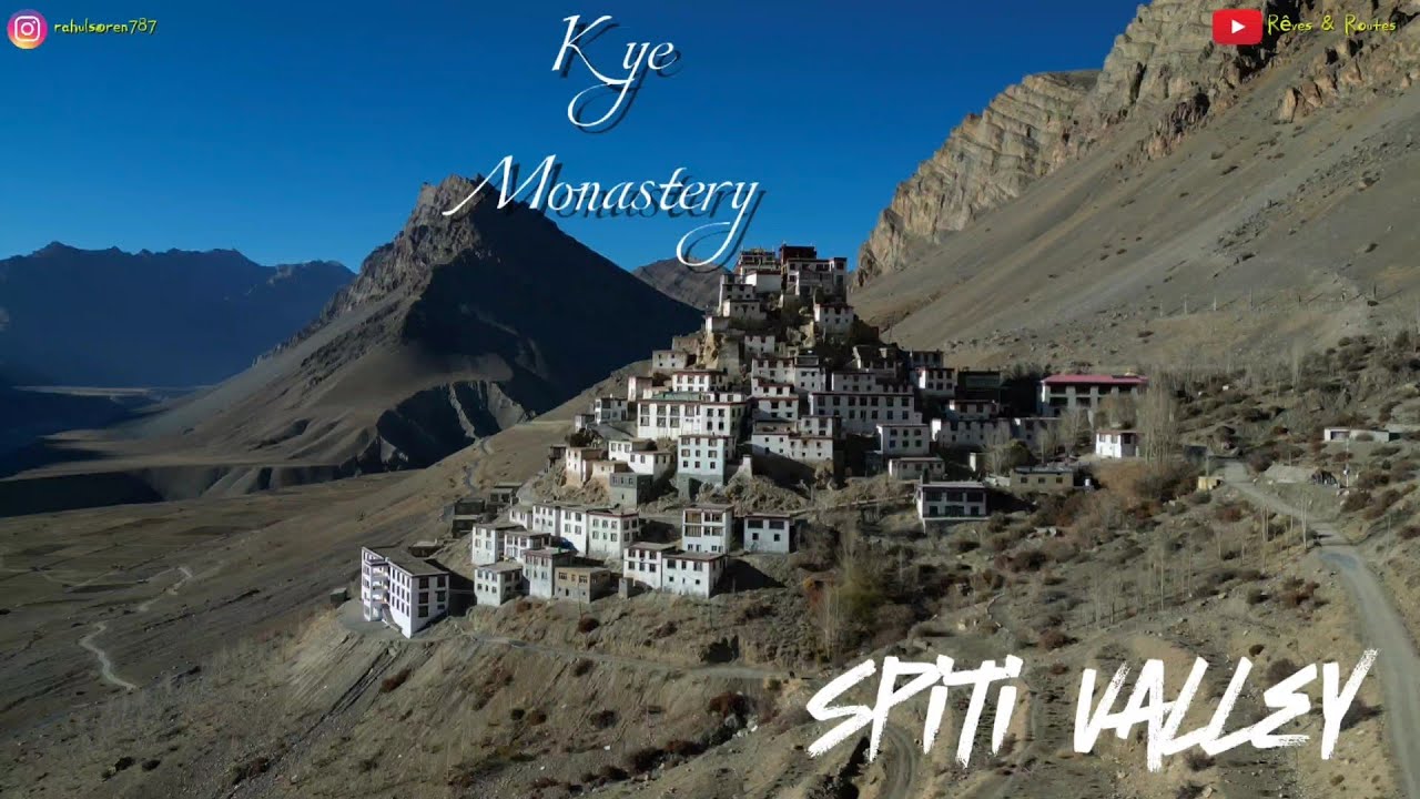 Soaring Over the Largest Monastery in Spiti Valley &ndash; Key Monastery in 4K