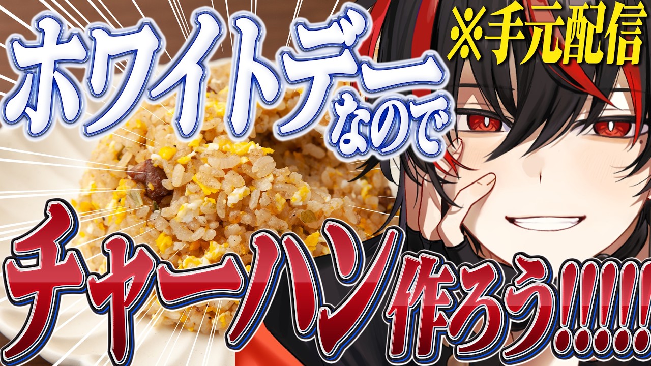 【手元配信】チャーハン作ろう！【あーるくん】【男性VTuber / 個人VTuber】