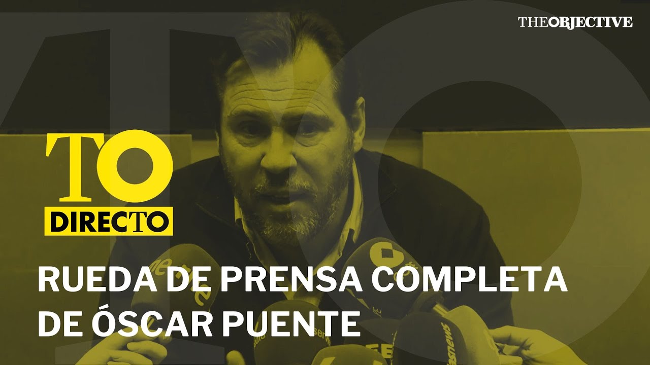 DIRECTO | Óscar Puente comparece tras el ACCIDENTE de trenes | Rueda de prensa completa