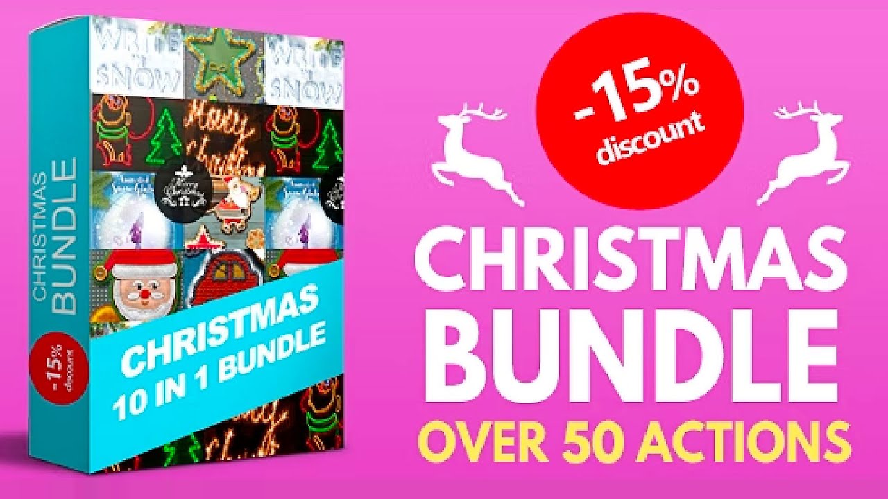 Christmas Photoshop Card Creation Kit by PSDDude
