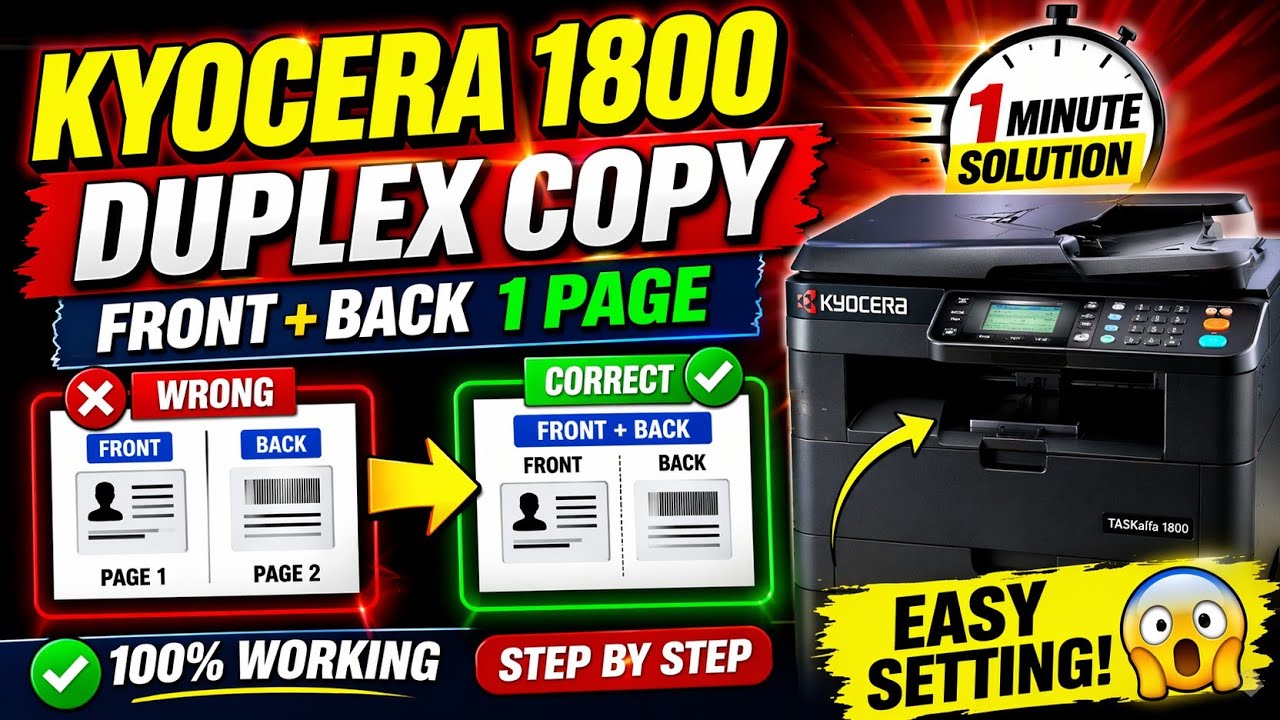 Kyocera Taskalfa 1800 / 2320 Duplex copy #viralvideo #viralshort #ytshorts #youtubeshorts #youtube