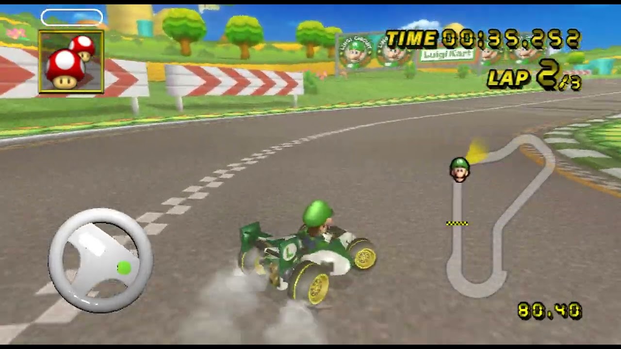 Mario Kart Wii - Luigi Circuit - Easy Staff Ghost