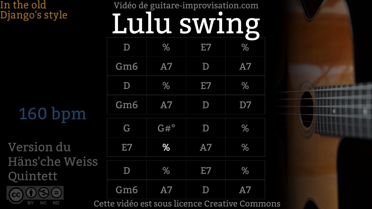 Lulu Swing (160 bpm) - Gypsy jazz Backing track / Jazz manouche