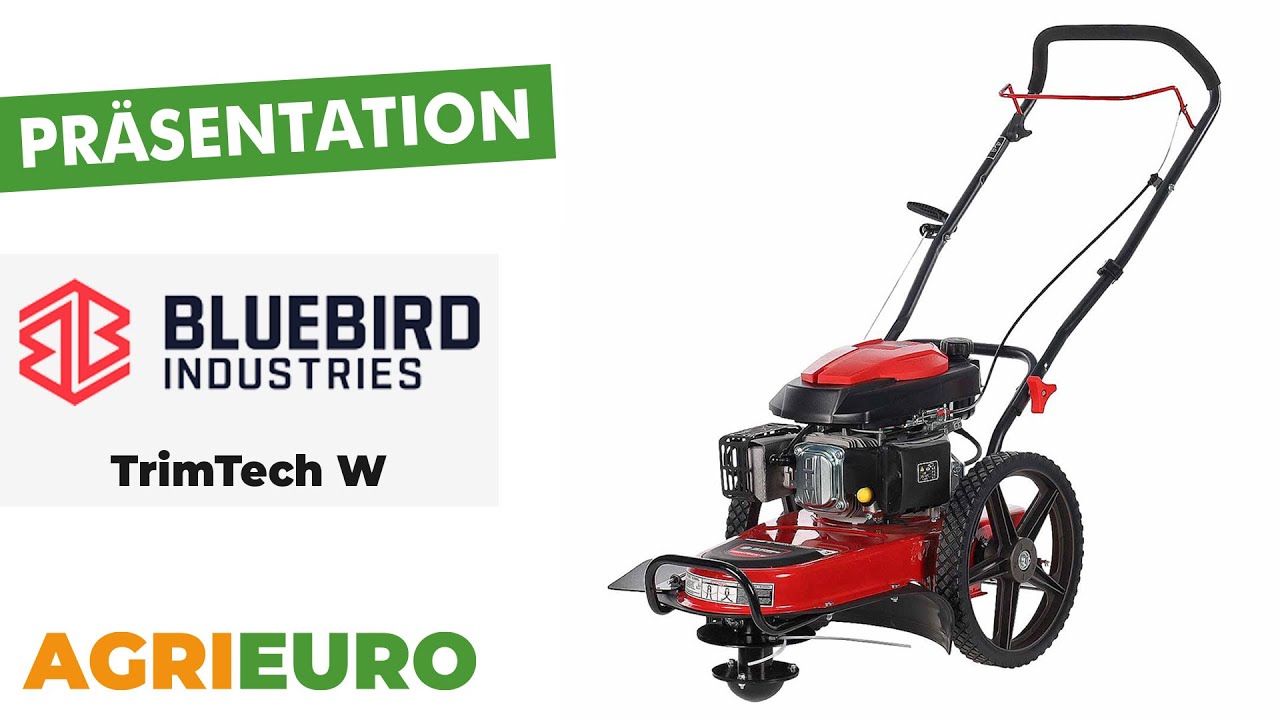 Produktvideo Blue Bird TrimTech W – Benzinbetriebener 4-Takt-Rasenmäher mit Radantrieb