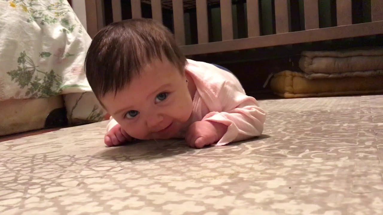 Harvest Doing Tummy Time
