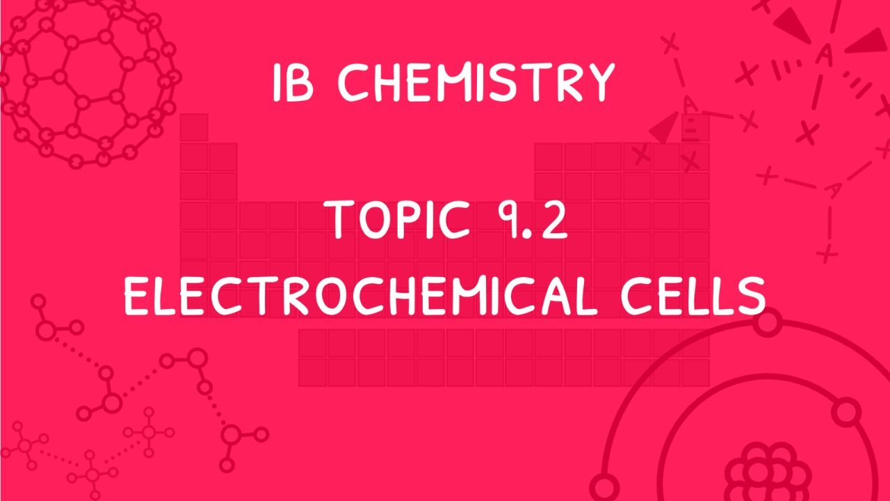 IB Chemistry Topic 9.2: Electrochemical cells