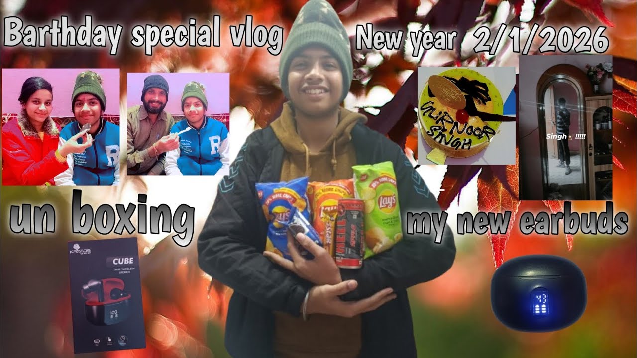 Barthday special vlog gift main airpods🎧