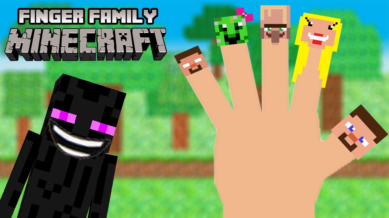 Minecraft Finger Family - Minecraft Nursery Rhyme Song