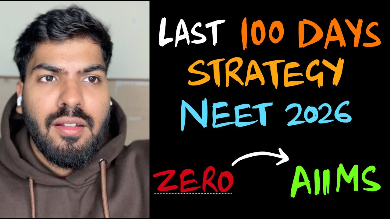 Last 100 days strategy to get AIIMS in NEET 2026 | for average students