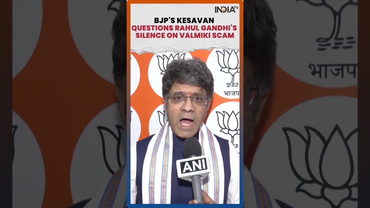 BJP's CR Kesavan Slams Rahul Gandhi Over Silence on Karnataka Tribal Fund Scam #shorts #valmiki