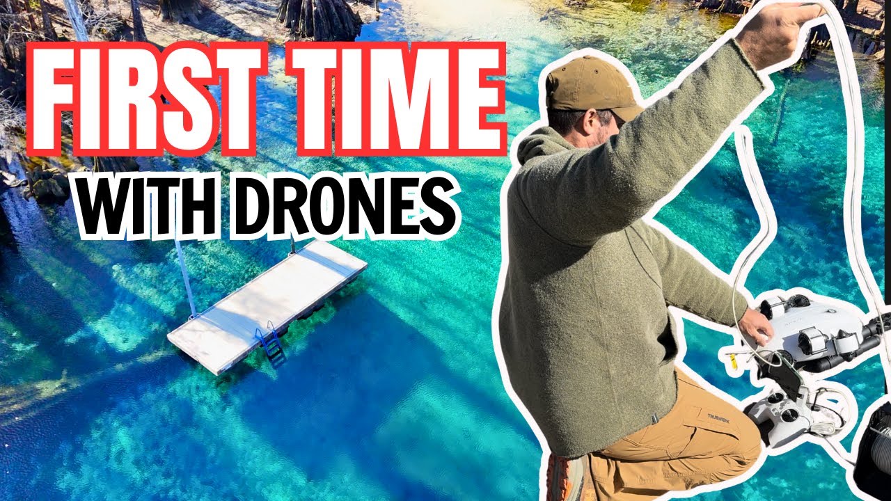 Snorkeling a Florida Spring + First Time Using an Underwater Drone | Beginner Adventure