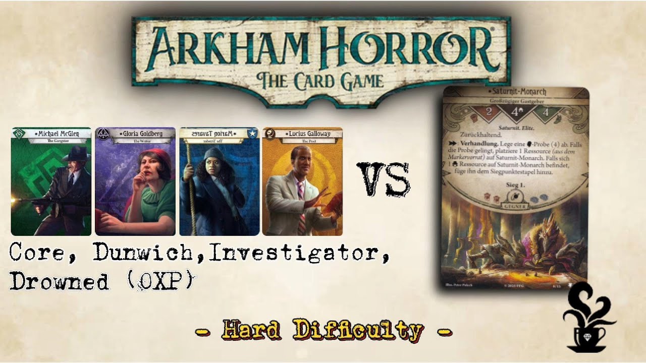 Arkham Horror Das Kartenspiel - 4 Spieler Modus VS Eine Kosmische Reise