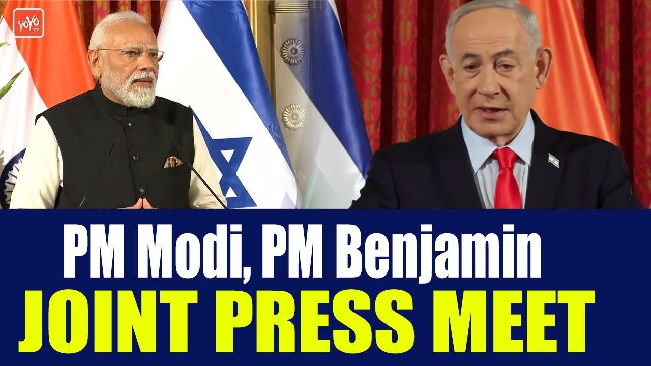 PM Modi, PM Benjamin Netanyahu Joint Press Meet | Modi Israel | India Israel | YOYO TV Channel