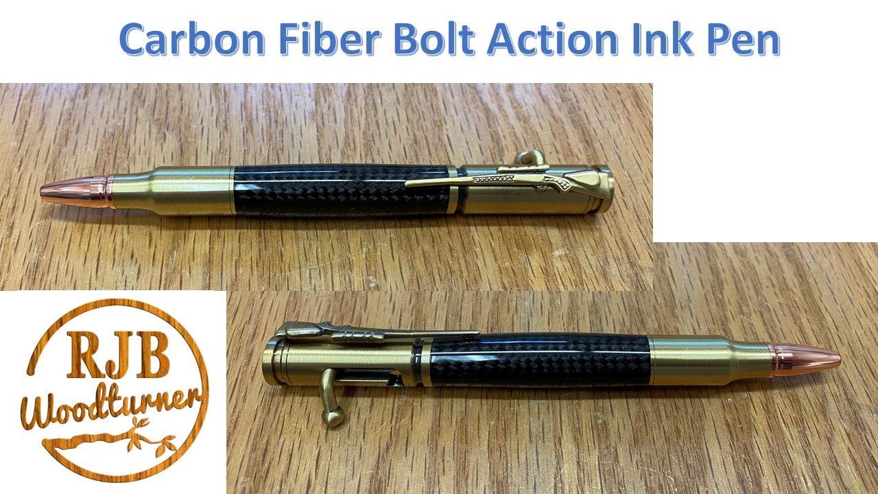 Turning A Carbon Fiber Bolt Action Ink Pen