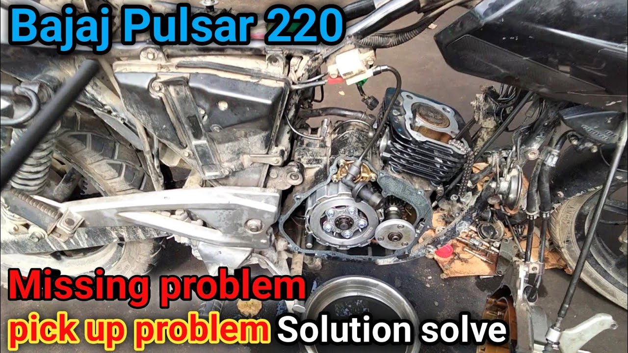 Bajaj pulsar 220 Missing problem || pick up problem Solution solve Karen😲#viralvideo#mithunmechanic