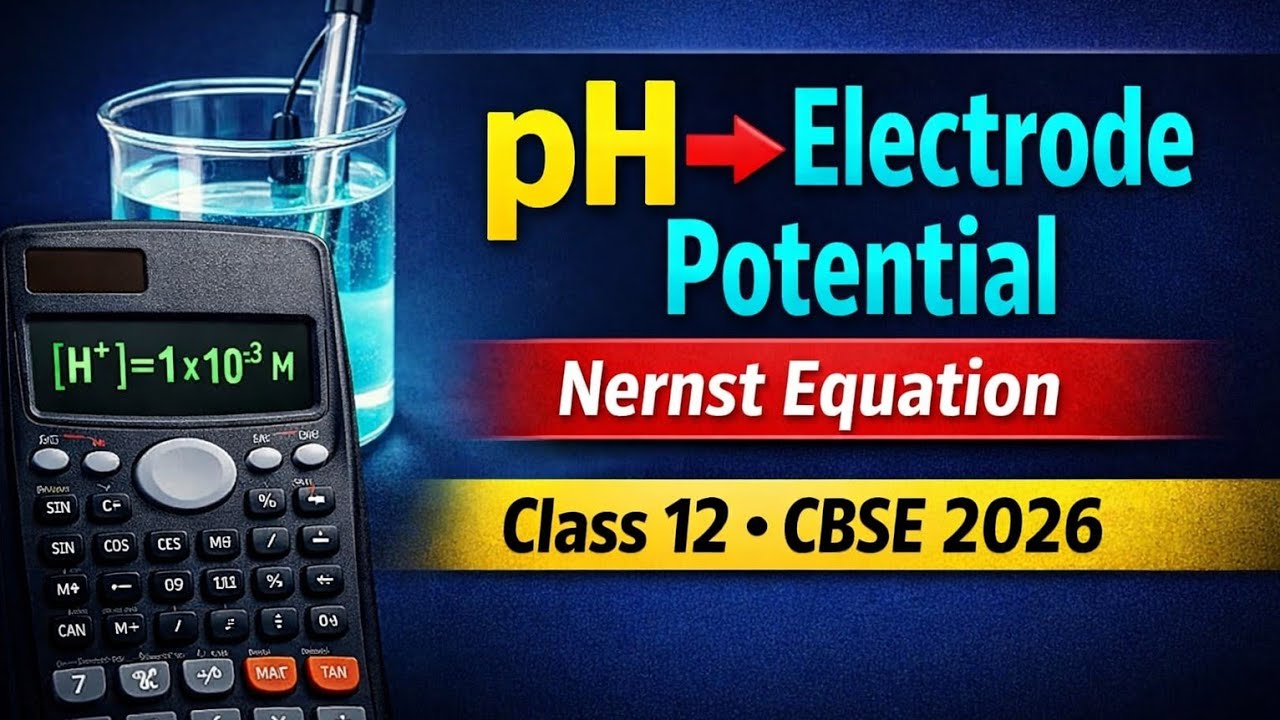 pH → Electrode Potential | Nernst Equation | Class 12 Electrochemistry | CBSE 2026