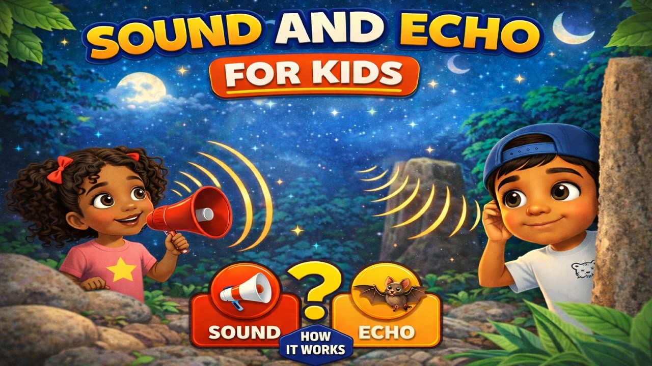 Sound and Echo for Kids #questionquestkids #kidslearning #kidsscience #educationalvideos