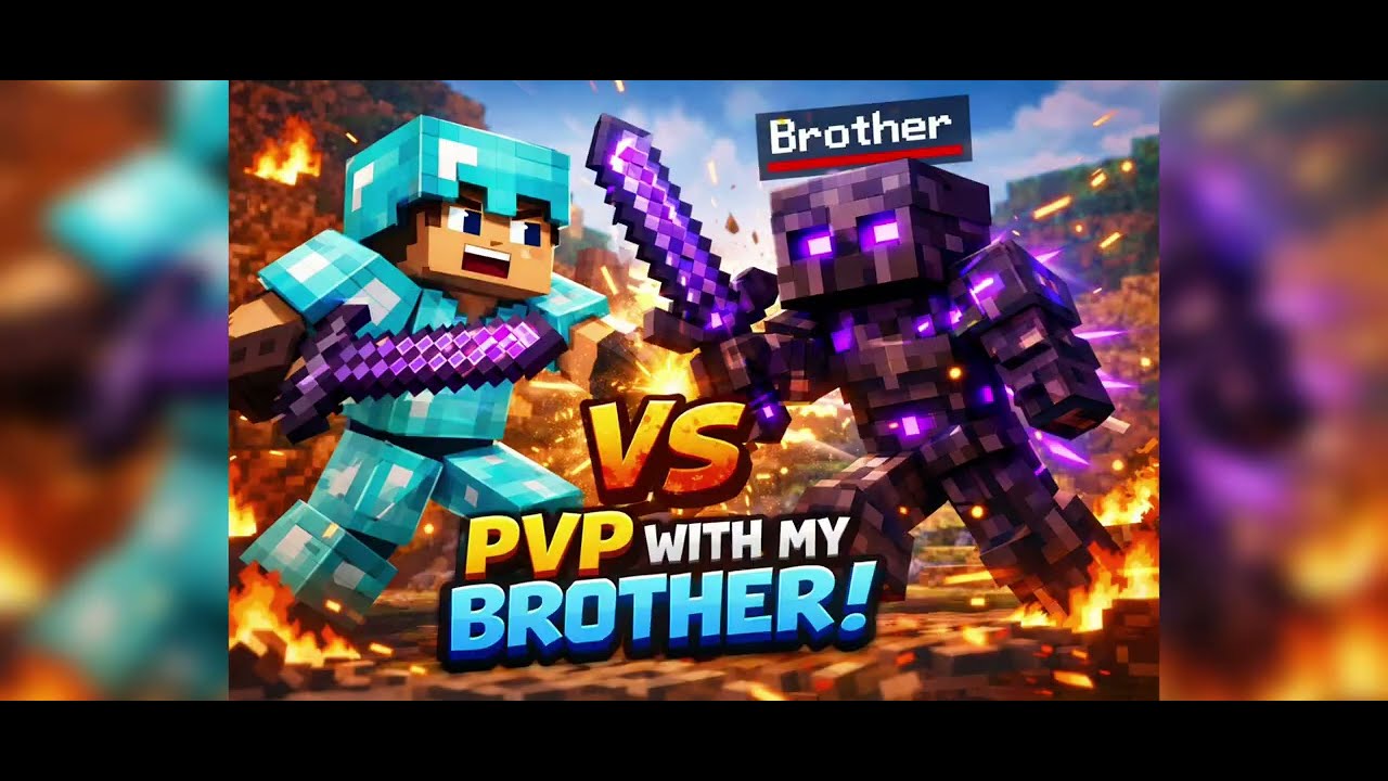 💀 1v1 PvP with My Brother (Too Easy 😎)