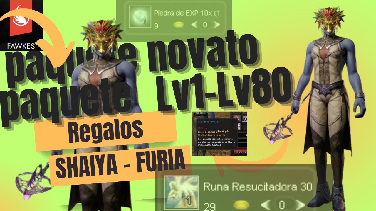 Paquete de novato del Lv1 al Lv80