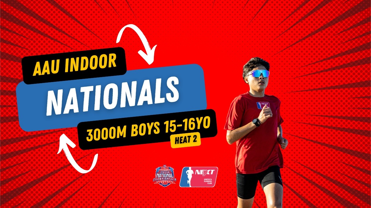 Podium Finish 🔥 Gerardo Ayala Takes 3rd | AAU Indoor Nationals Boys 15–16 3000m