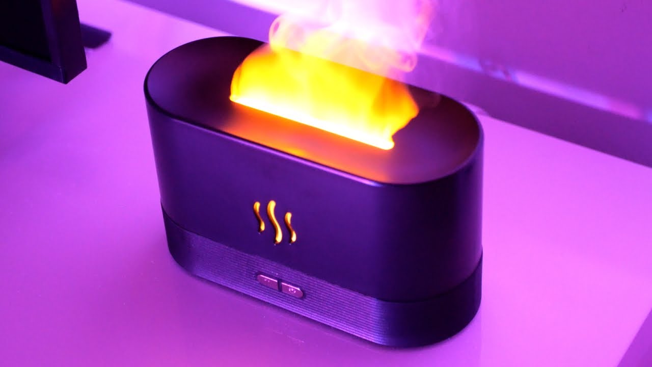 HUMIDIFICADOR y DIFUSOR de AROMAS EFECTO LLAMA
