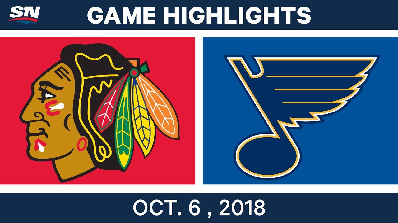 NHL Highlights | Blackhawks vs. Blues - Oct. 6, 2018
