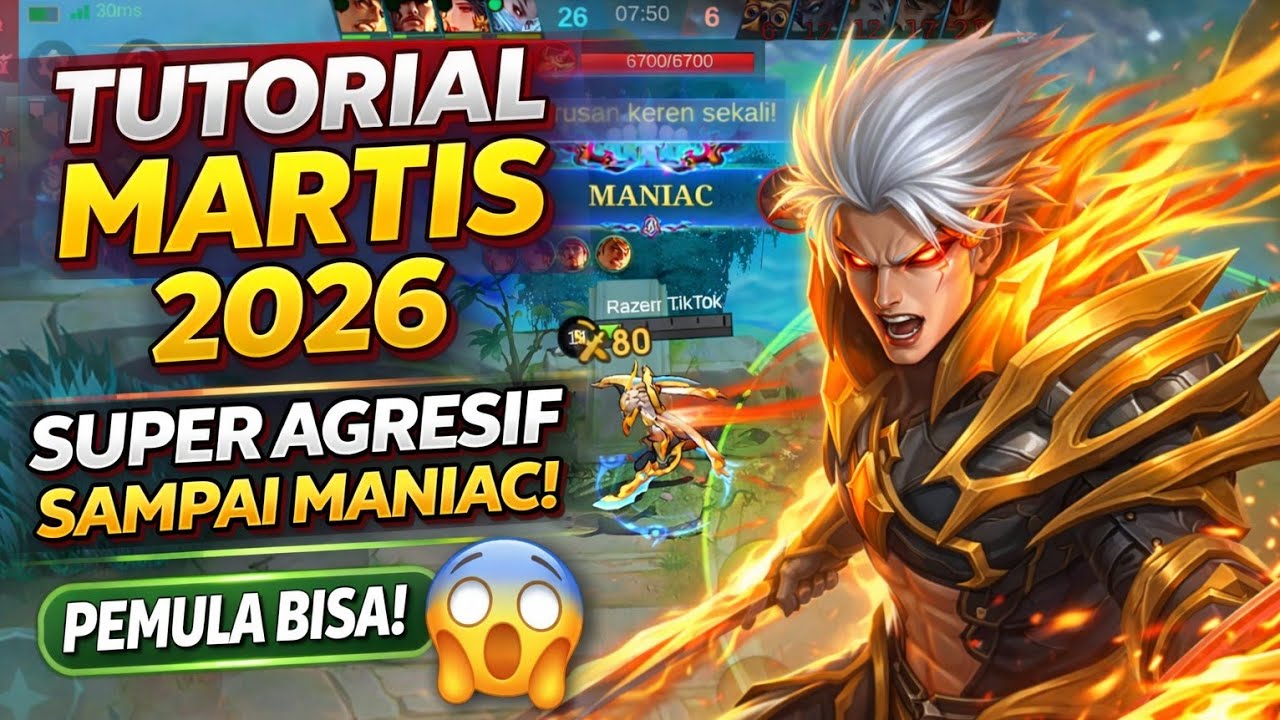TUTORIAL MARTIS 2026! CARA MAIN SUPER AGRESIF SAMPAI MANIAC (MUDAH BUAT PEMULA)
