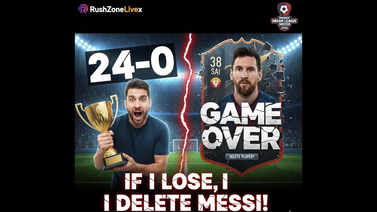 The High-Stakes Choice: 24-0 WIN STREAK! 🏆 IF I LOSE, I DELETE MESSI! 😱