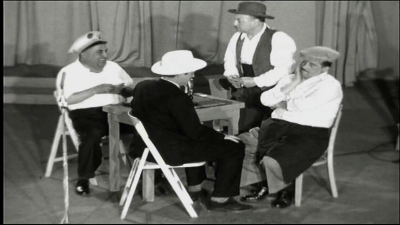 Georges de Caunes * La partie de cartes * 1955