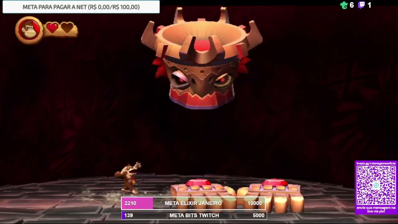 Ultimo Boss Finalização Pela 2º Vez Do Donkey Country Returns Em Live