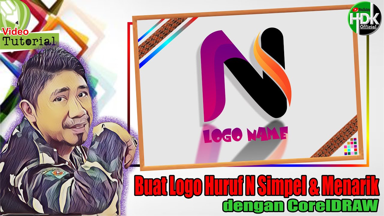 Buat Logo di CorelDraw | BUAT LOGO HURUF N SIMPEL DAN MENARIK DI COREL | Tutorial CorelDraw | Bag_9