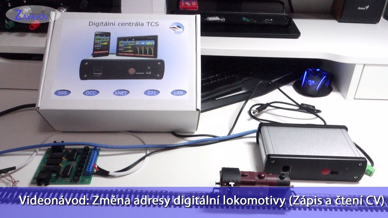 Videonávod: Změna adresy digitální lokomotivy (zápis a čtení CV)