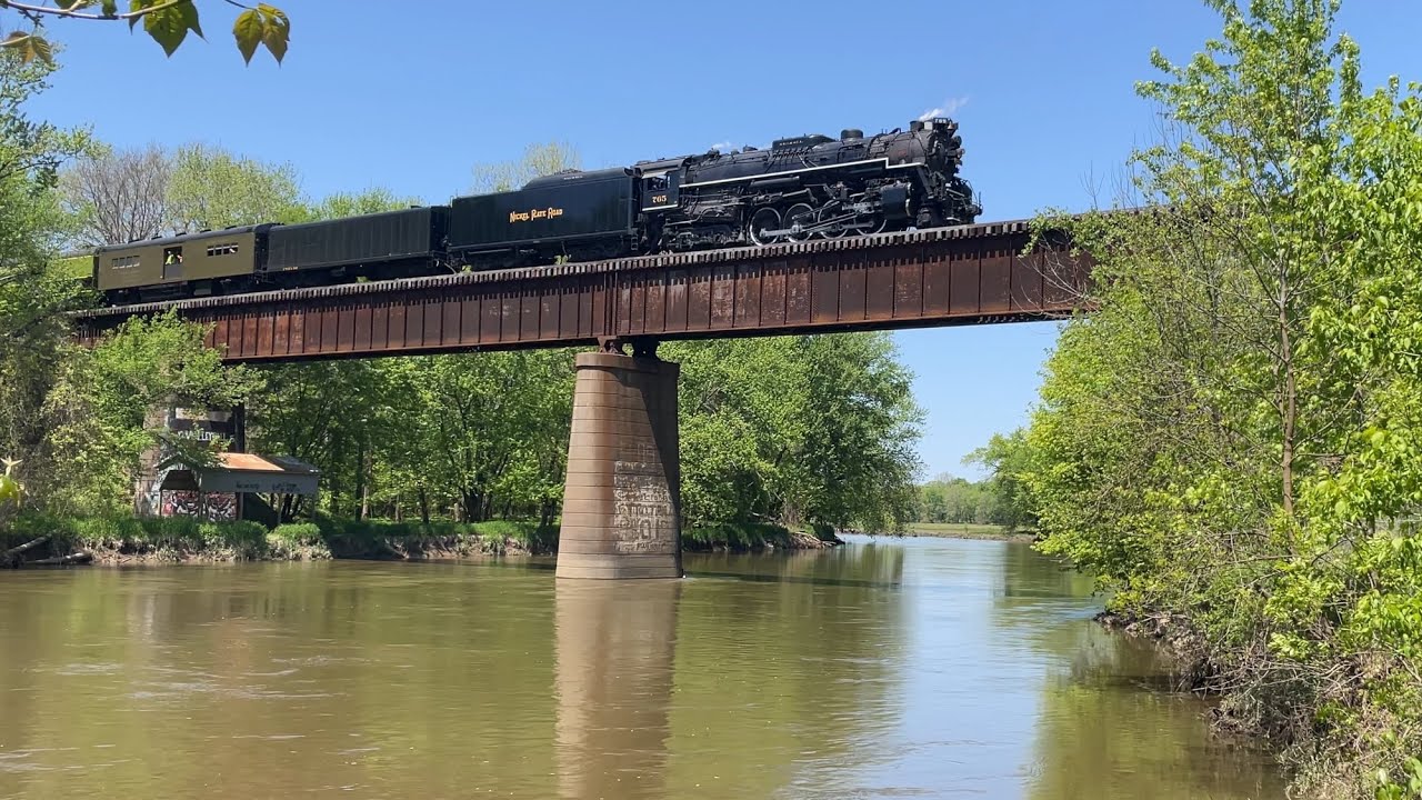 500 Video! NKP 2-8-4 765's WLE Employee Appreciation Special Trips on 5/10/25 (National Train Day)