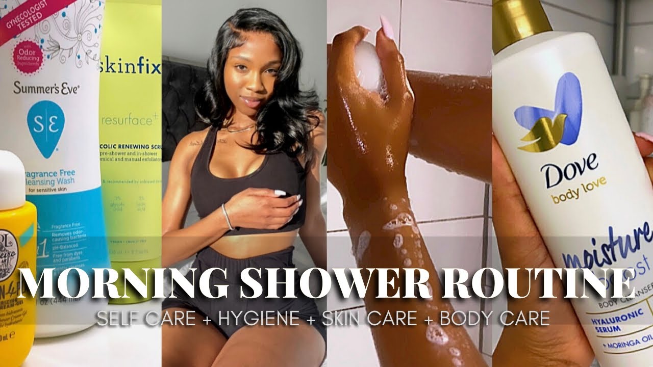 My Morning Shower Routine + Full Skincare, Hygiene & Body Care Routine for Glowy Skin | Janika Bates