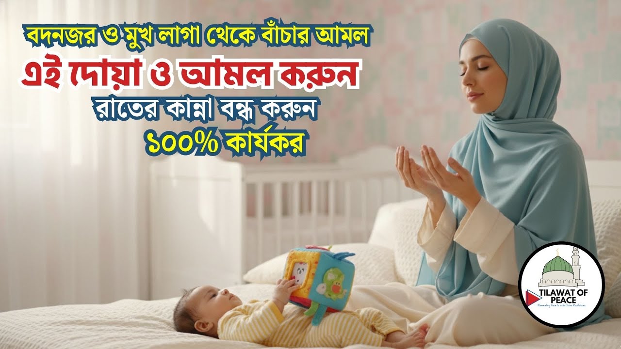 শিশু বাচ্চাদের বদনজর ও মুখ লাগা থেকে বাঁচার আমল | শিশুদের জন্য বিশেষ রুকইয়াহ | Islamic Healing Dua
