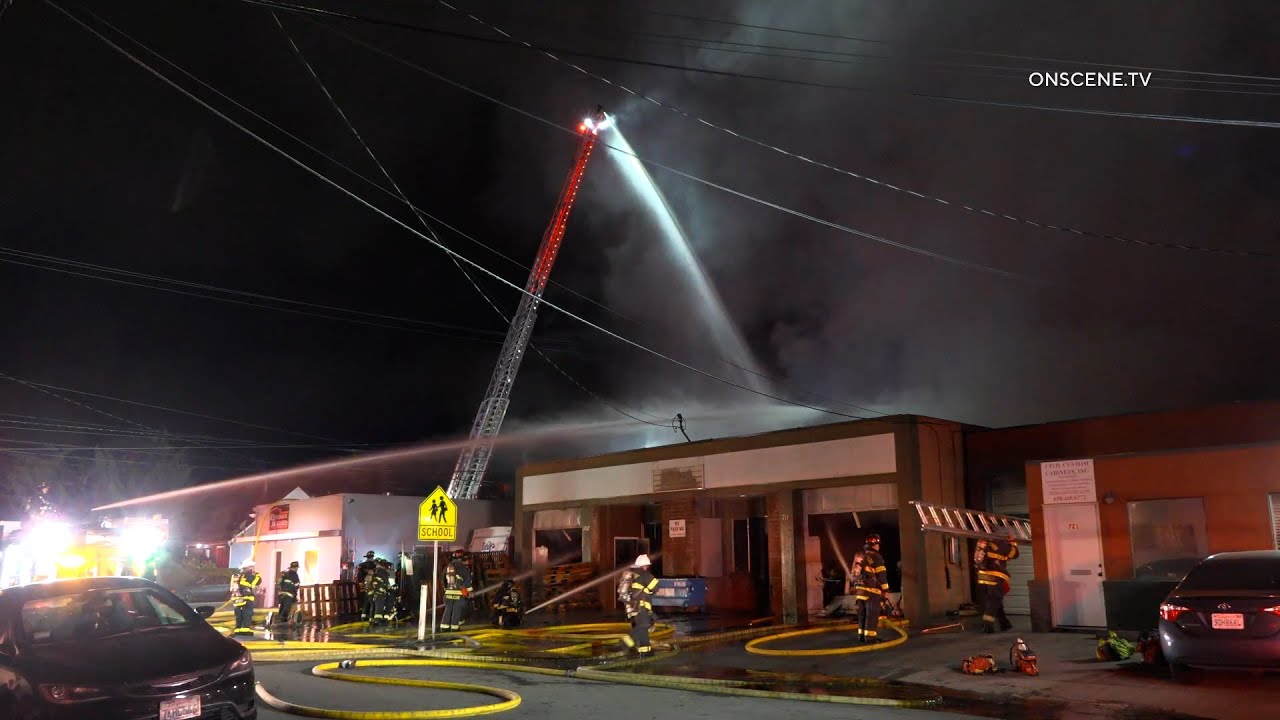 Flames Through Roof Prompt Multi-Alarm Fire Response in Redwood City
