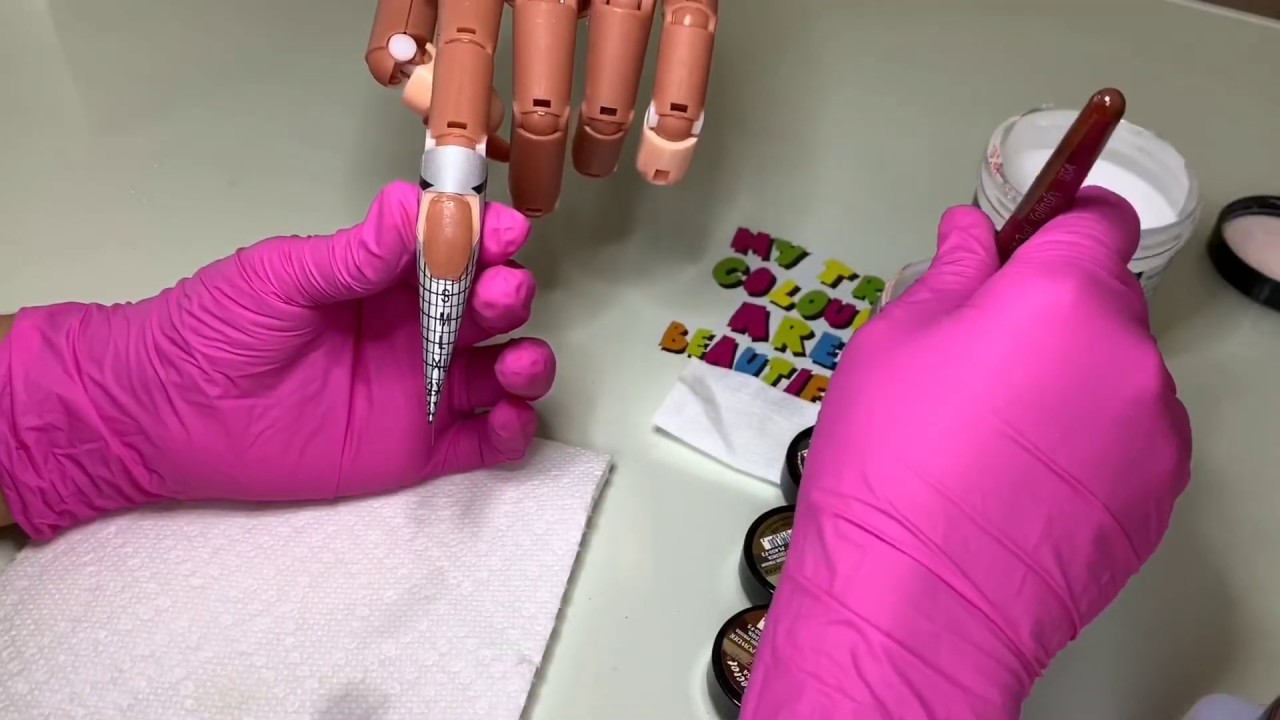 Camouflage Acrylic Nail Design Tutorial