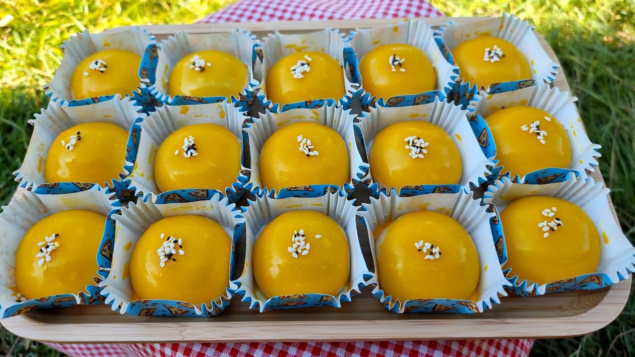 ขนมเปี๊ยะ ไข่เค็มลาวา Salted Egg Lava Chinese Pastry พร้อมคำนวณต้นทุน | new new eat food