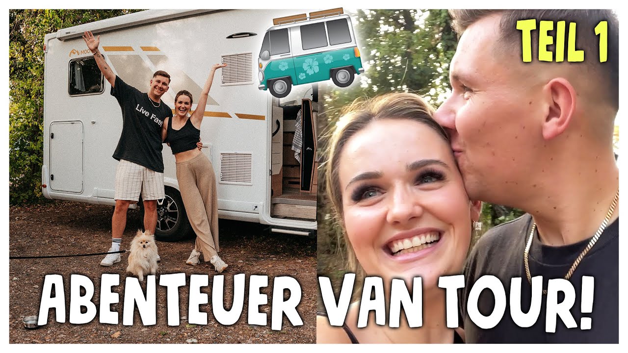 das ABENTEUER VAN TOUR beginnt😍🚐  Mone & Kobe on Tour! (TEIL 1) | kobexmone