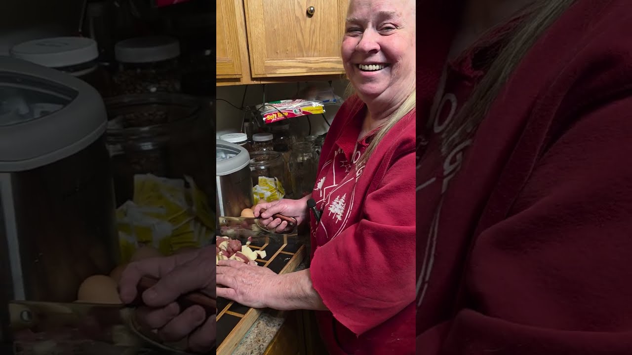 Cheryl and her new knife 