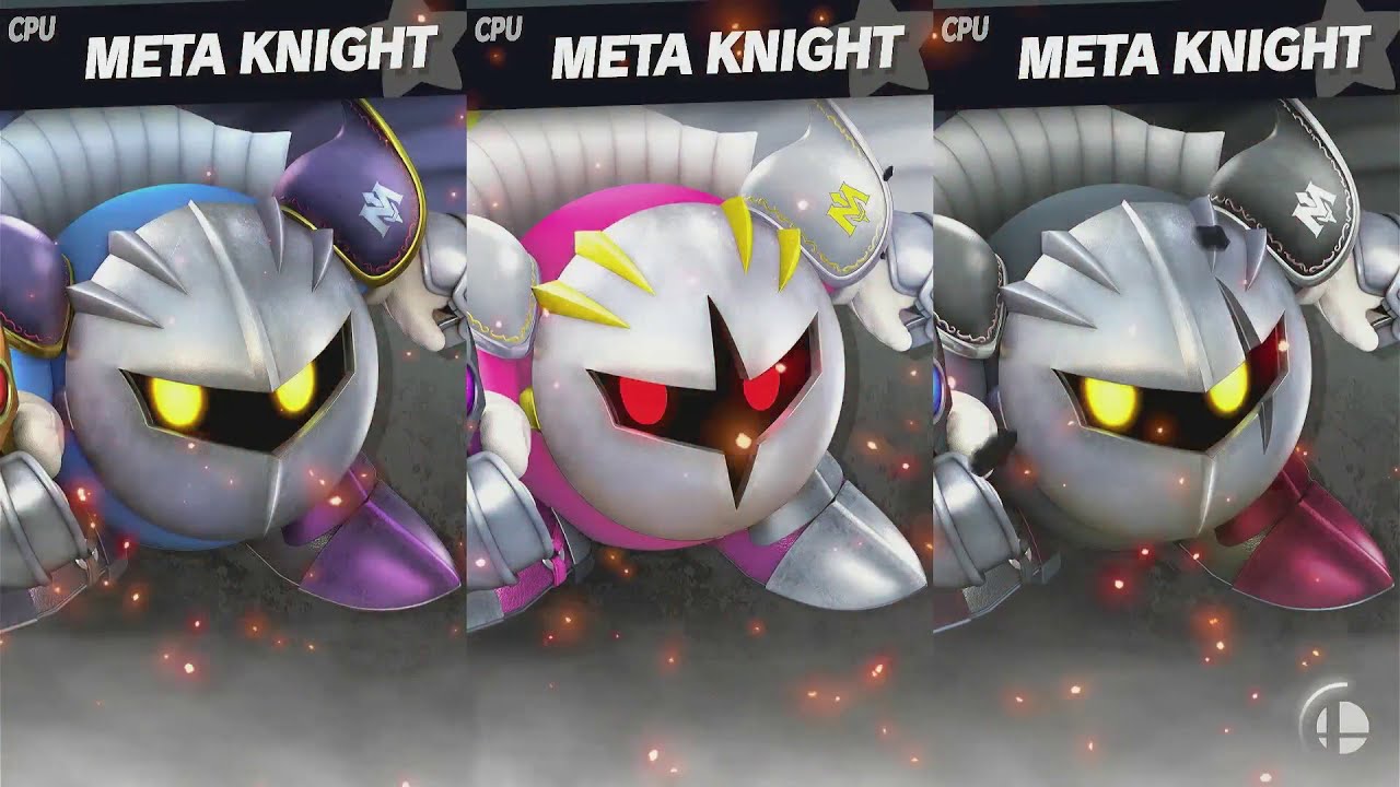 Meta knight vs dark meta knight vs galacta knight