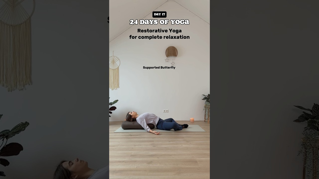 Quick Restore 🫧 Restorative Yoga: Stay in one/some of the poses for 4-8 min for a deep relaxation ✨