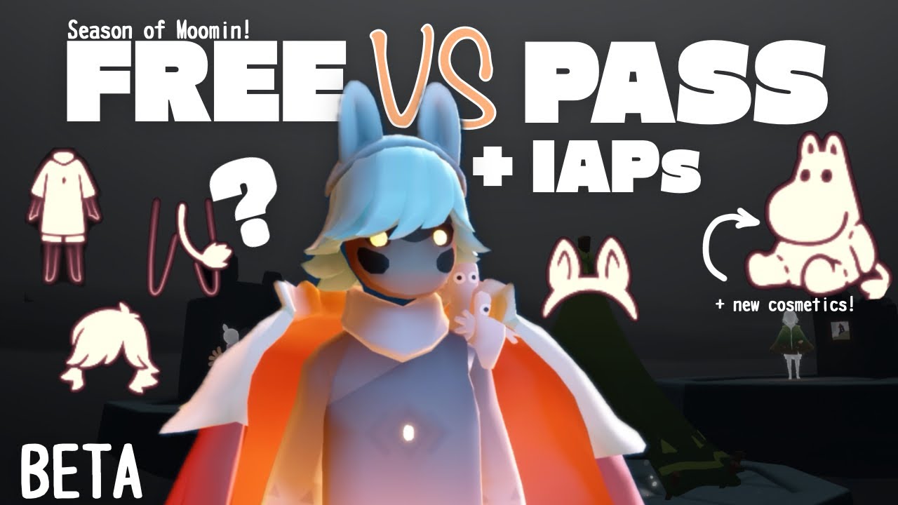 Season of Moomin FREE VS PASS | ALL Cosmetics Showcase | Which are IAP and which are FTP? ☁️ BETA ⚠️