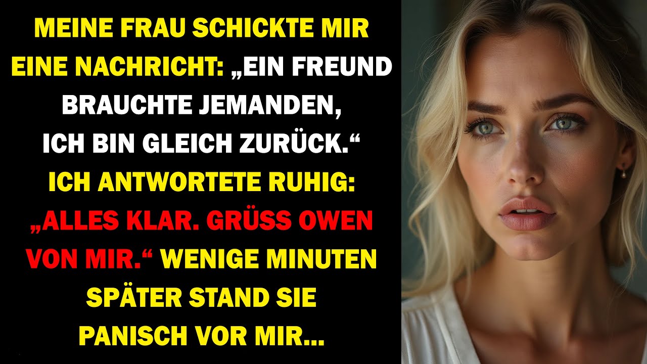 MEINE FRAU KAM PANISCH NACH HAUSE, NACHDEM ICH NUR EINEN NAMEN ERWÄHNTE