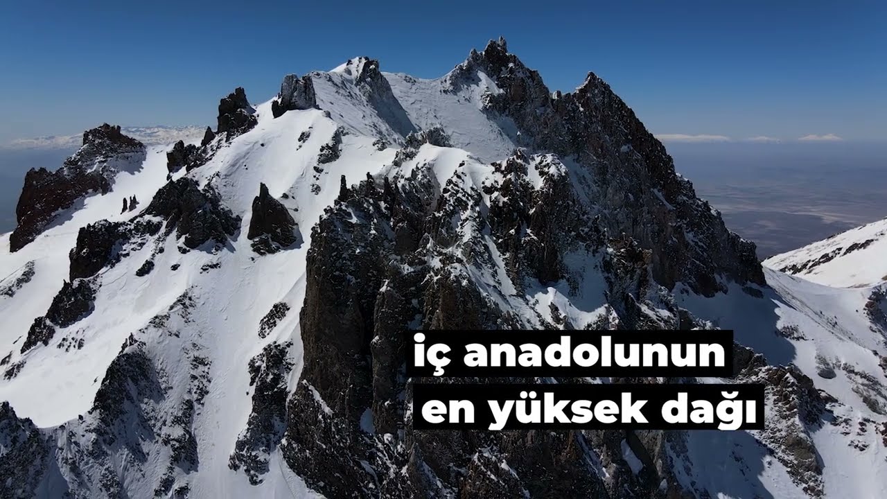 Erciyes'in zirvesini ilk defa böyle göreceksiniz - 4K