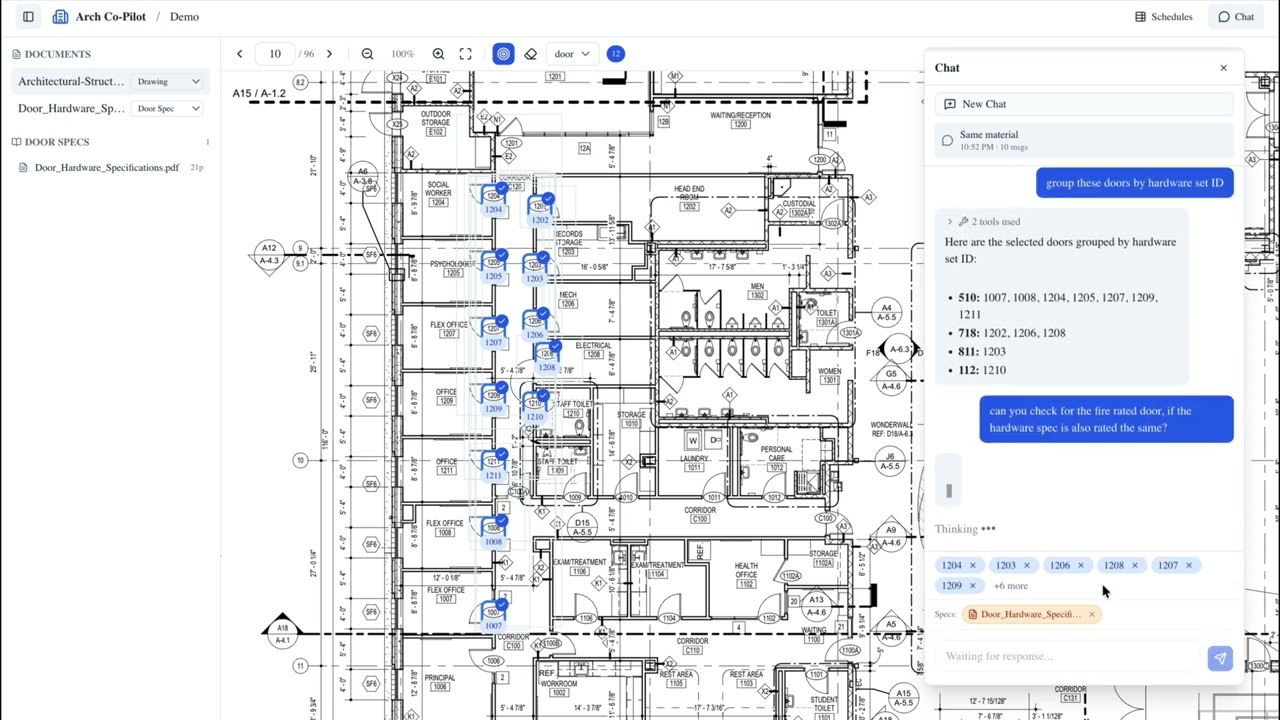 AI Door Hardware Review Demo | Door Schedule + Specs Check