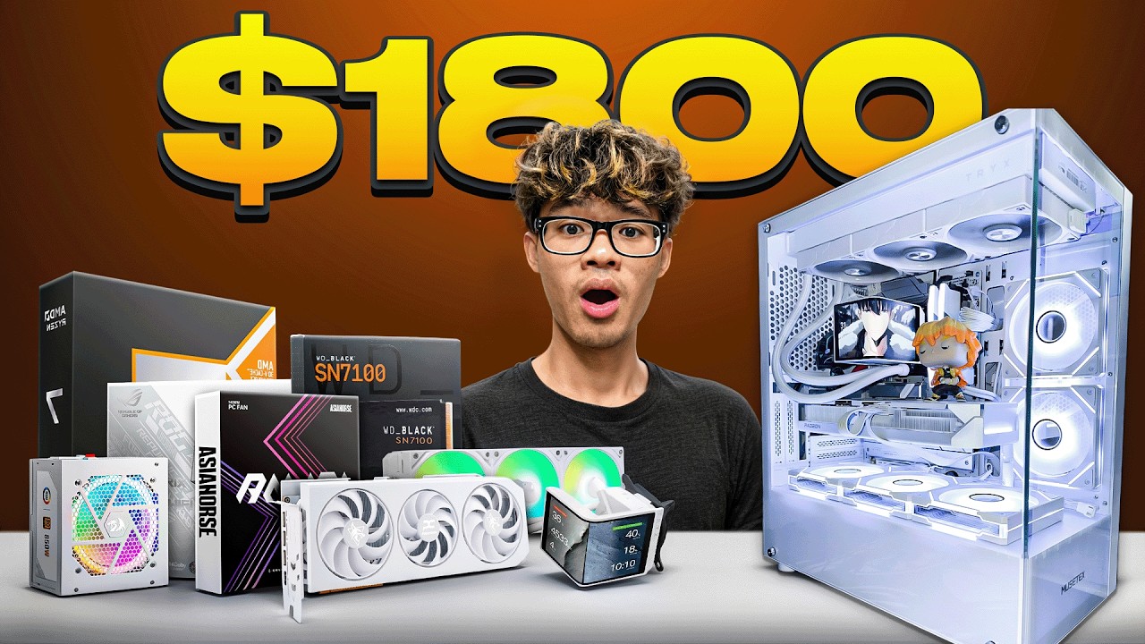 I built an ALL AMD PC - Ryzen 7 9800x3D x 9070XT (My First Time) | (EPOMAKER RT85 Review)