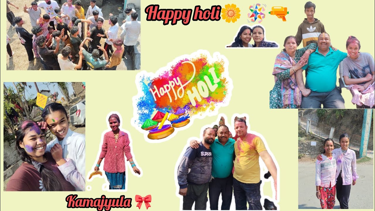 Happy holi🌼🧿 🪅🔫chalodi special  (kamajyula) ✨⛰️🏡