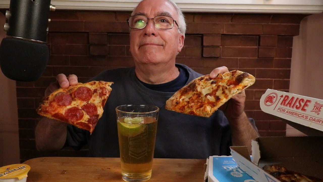 ASMR Domino's Two Pizza Tuesday Pepperoni and Buffalo Chicken
