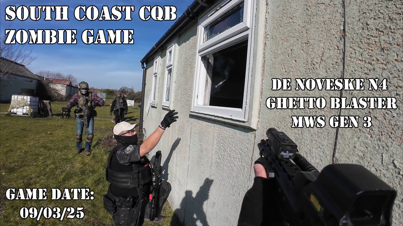 Zombie game | South Coast CQB | DE Noveske N4 Ghetto Blaster GBBR (Re-upload)